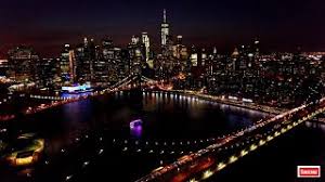 new york city skyline at night hd 4k