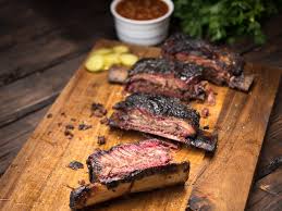 smoked beef ribs grilled
