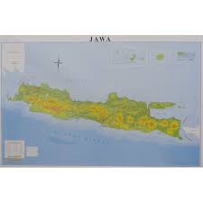 Secara letak geografisnya sebuah pulau jawa dengan madura terletak antara selat sunda dengan pulau bali, serta antara samudera hindia dengan laut jawa. Peta Pulau Jawa Lipat Shopee Indonesia
