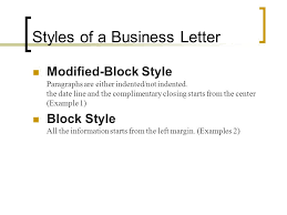 What Is A Modified Block Business Letter Www
