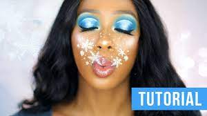 winter snowflake makeup tutorial