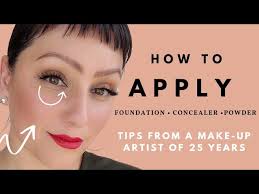 how to apply foundation concealer and