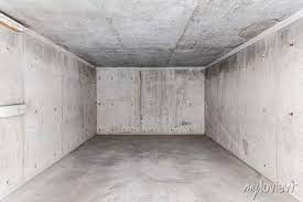 Empty White Basement Concrete Room