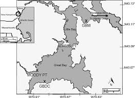 Map Of Horseshoe Crab Survey Locations In The Great Bay