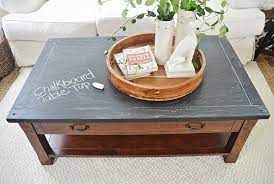Chalkboard Top Coffee Table Makeover
