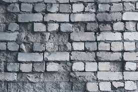 Dilapidated White Brick Wall Grunge