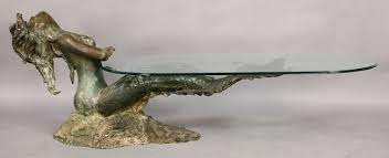 Bronze Mermaid Form Coffee Table