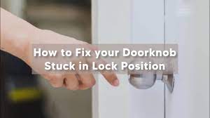 fix a door push on stuck in a