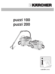 puzzi 100 operating instructions manual