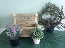 Bench Planter Personalised Wooden Gift