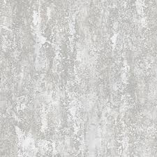 Silver Gray Weathered Plaster Wallpaper
