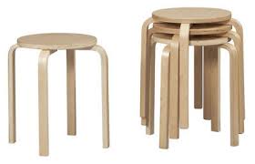 Many of ikea's designs are inspired by modernist classics, but i didn't know of frösta's inspiration frösta is made of birch, just as the 1933 aalto 60 is; Linon Home 4 Birch Stacking Stools Alvar Aalto Ikea Style Scandinavian Design 64 95 Picclick