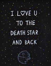 I Love You to the Death Star and Back Poster Print - Etsy 日本