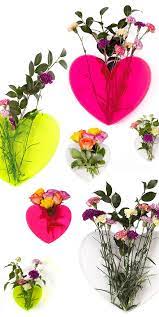 Heart Vase Wall Mounted Vase Flower Vases