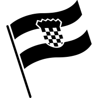 The centered coat of arms was first used during world war ii. Croatian Flag Icons Download Free Vector Icons Noun Project