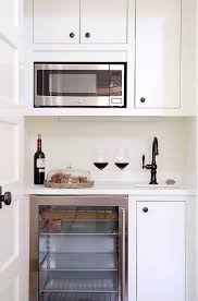 Small Butler Pantry With Microwave And