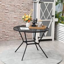 Outsunny 35 Round Patio Dining Table