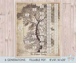 Family Tree Template For 6 Generations