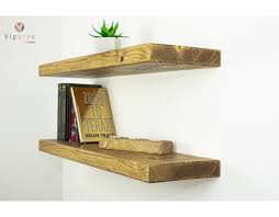 Rustic Floating Shelves With Brackets