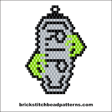 Brick Stitch Bead Patterns Journal R I P Casket With