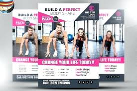 Personal Trainer Brochure Template Flyer Ideas Fitness Free Word
