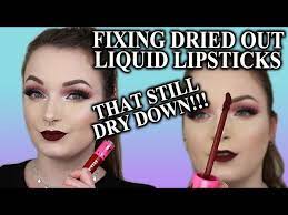 how to fix dried out liquid lipsticks