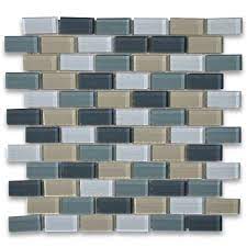 Glass 1x2 Brick Mosaic Tile