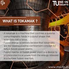 A tokamak fusion reactor is a... - FootPrints - think BEYOND | Facebook