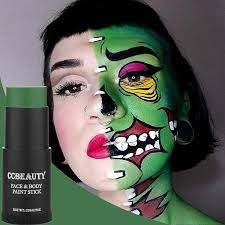 ccbeauty green face body paint stick