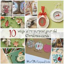 repurpose christmas cards after the