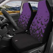 Purple Bat Swarm Car Seats Covers