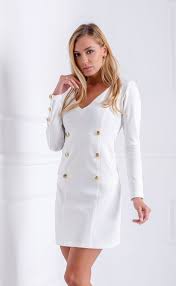 Стилна къса рокля в бял цвят. Maslo Gba Hapche Elegantna Ksa Byala Roklya Rocknrolljukebox Com