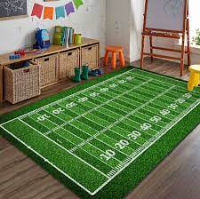 football soccer pitch rug kids play