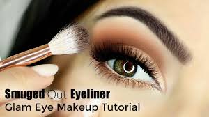 smudge eyeliner eye makeup tutorial