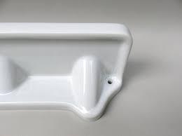 Bathroom Tray Wall Console In Porcelain