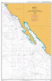 British Admiralty Nautical Chart 4802 United States And Mexico