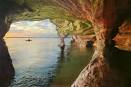 Image result for apostle islands sea caves kayaking