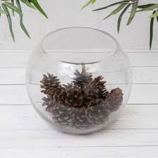 Clear Glass Flower Round Ball Bubble