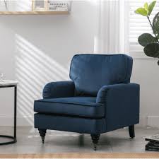 modern comfy velvet accent chair sofa