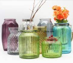 Home Decorative Colored Glass Vase