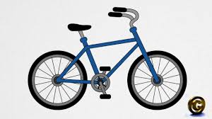 How to draw a BICYCLE step by step - YouTube