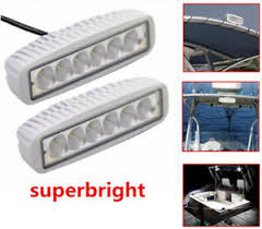 2x 18w Spreader Led Deck Marine Lights For Boat Flood Light 12v White Ebay