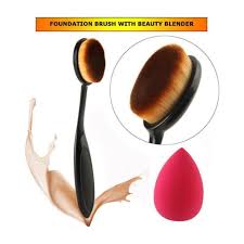 quality foundation brush oval shape