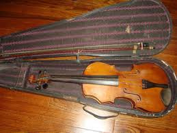 vine homemade violin fiddle case bow