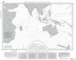 Great Circle Sailing Chart Of The Indian Ocean Nga 74 18