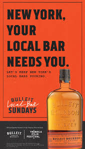 bulleit launches local bar sundays at