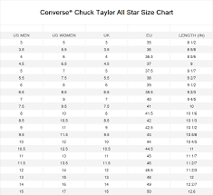 converse size chart