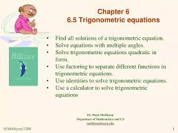Chapter 6 6 5 Trigonometric Equations
