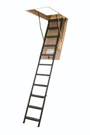 metal basic attic ladder garage
