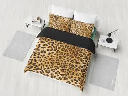 leopard print animal bedding set duvet